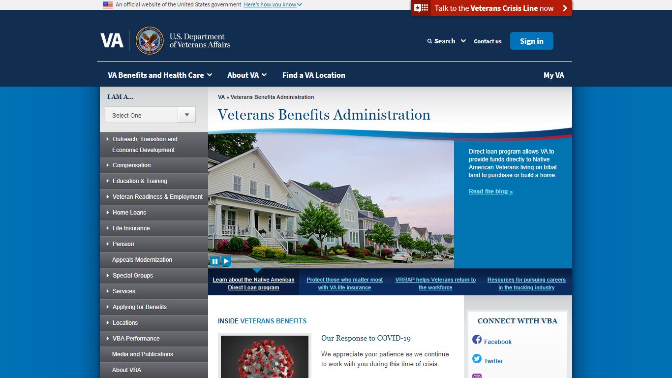 Veterans Benefits Administration Home